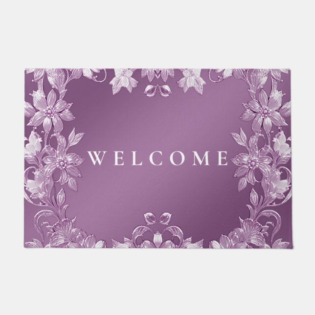 Paillasson Porte florale Lilac moderne (Devant)