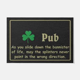 Paillasson Porte Lucky Leaf, Citations simples Mat