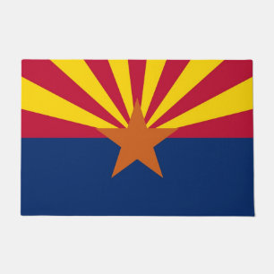 Paillasson Porte Mat avec Drapeau de l'État de l'Arizona, Éta