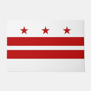 Paillasson Porte Mat avec Drapeau de Washington DC, USA