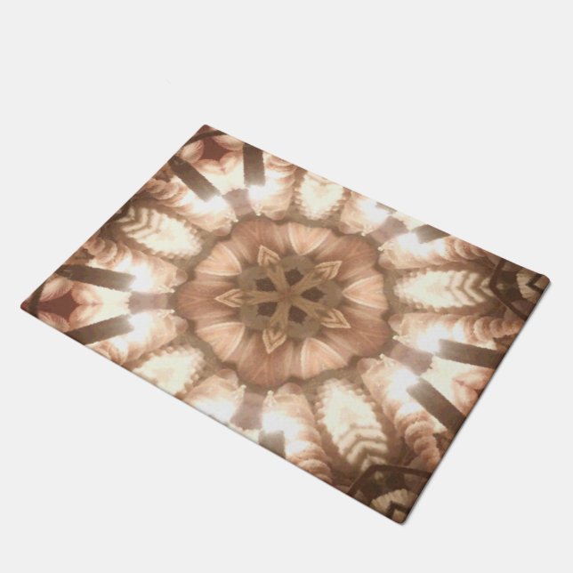 Paillasson Porte Mat, Lit Joyeux Arbre de Noël Lumières (Incliné)