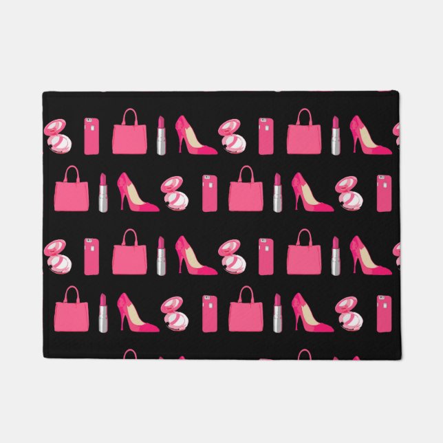 Paillasson Porte noire de petites filles (Devant)