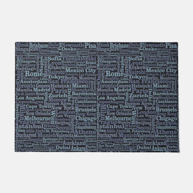 Paillasson Porte-tapis World Cities (Devant)