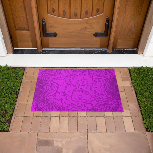 Paillasson Porte violet violet électrique violet (De plein air)