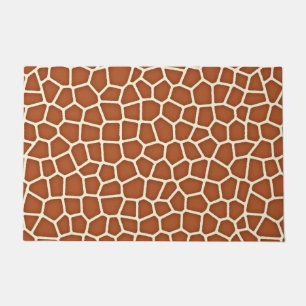 Paillasson Poster de animal, Giraffe dans les tons de cuivre 