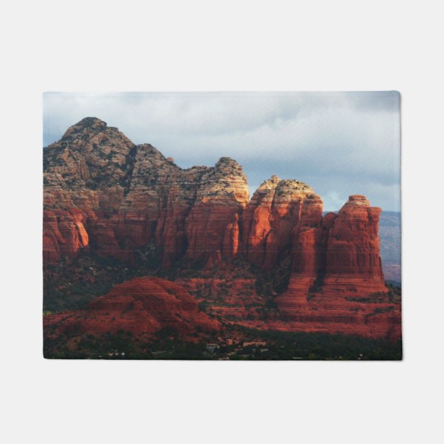 Paillasson Pot de café nuageux Rock à Sedona Arizona (Devant)