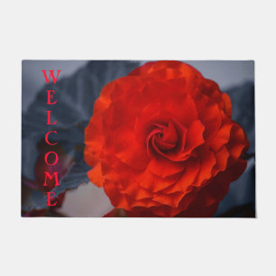 Paillasson Pot de porte de Crimson Double Begonia
