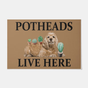 Paillasson Potheats Vivent Ici, Cocker Adulte De Chien