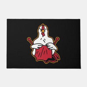 Paillasson Poulet de couchage Dons Amoureux de couture