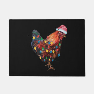 Paillasson Poulet de Noël