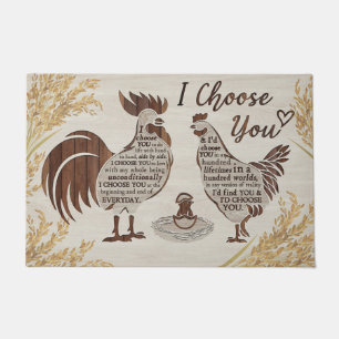 Paillasson Poulet, Drôle Poulet, Décor Maison