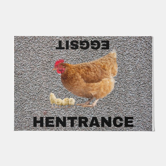 Paillasson poulet, natte, entrée, tapis, (Devant)