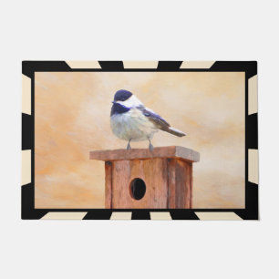 Paillasson Poulet sur la peinture d'oiseaux Art original