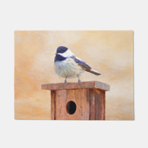 Paillasson Poulet sur la peinture d'oiseaux Art original