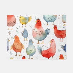 Paillasson Poulets d'élevage