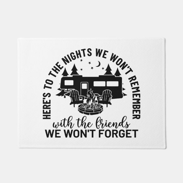 Paillasson Pour les nuits dont nous ne nous souviendrons pas  (Devant)