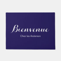 Paillasson pourpre de Bienvenue de Français