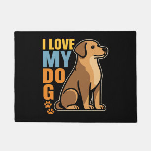Paillasson Pourquoi j'aime mon chien - Design chaleureux Cele