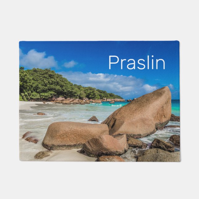 Paillasson Praslin Seychelles Island Anse Lazio Beach Cadeau (Devant)