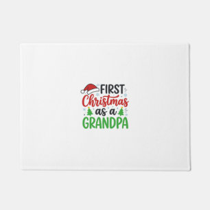 Paillasson Premier Noël Grand-père Chapeau de Père Noël