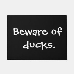 Paillasson Prenez garde des canards
