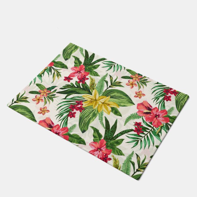Paillasson Prettiment Hibiscus motif floral (Incliné)