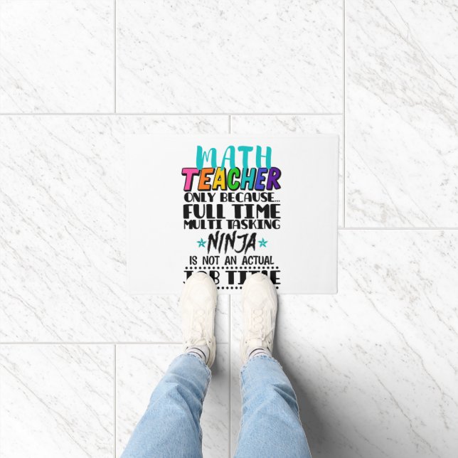 Paillasson Professeur De Mathématiques Seulement Parce Que Mu (Intérieur)