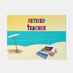 Paillasson Professeur retraité - À la plage