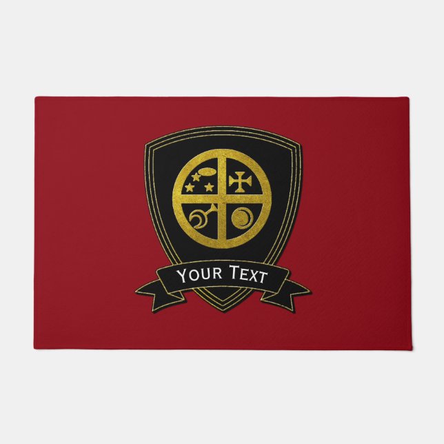 Paillasson Protection magique de maison de symbole de Sigil (Devant)