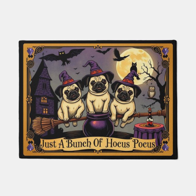 Paillasson Puggy Sœurs Juste Un Tas De Hocus Pocus (Devant)