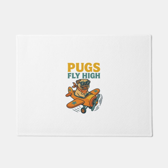 Paillasson Pugs Fly High (Devant)