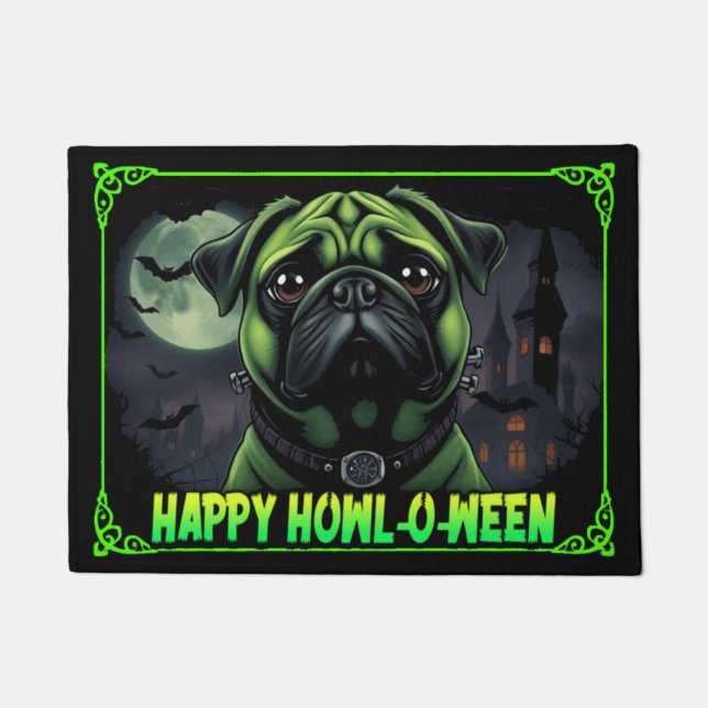 Paillasson Pugstein Happy Howl-o-ween (Devant)