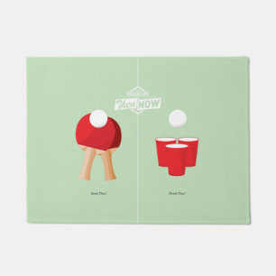 Paillasson Puis et maintenant : Ping-pong
