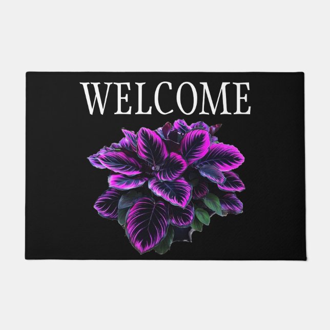 PAILLASSON PURPLE CALATHEA (Devant)