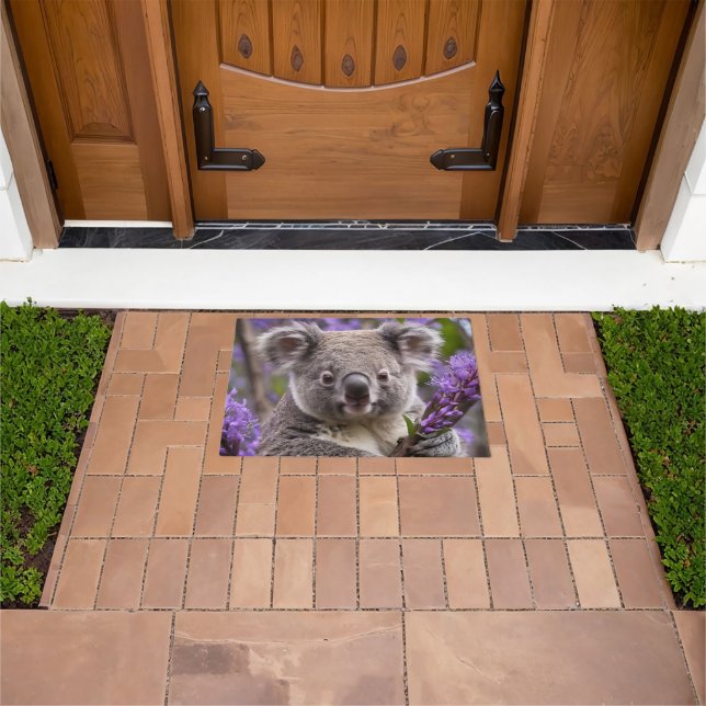 Paillasson Purple Jacaranda Koala Ours, (De plein air)