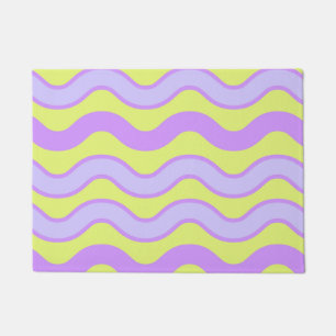 Paillasson Purple Lime Super Stripe Printemps Été Moderne