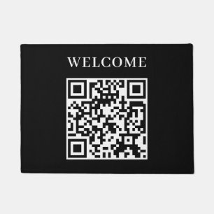 Paillasson QR Code Noir Personnalisé   Présentation de Bienve