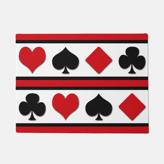 Paillasson Quatre combinaisons de cartes (Devant)