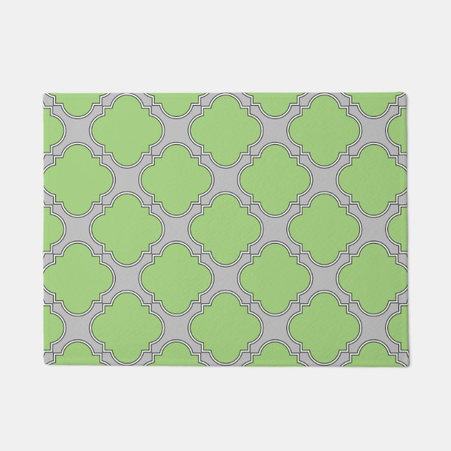 Paillasson Quatrefoil vert (Devant)