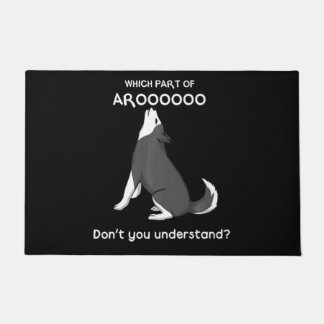 Paillasson Quelle partie d'Arooo ne comprenez pas le Chien Hu