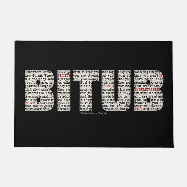 Paillasson Quelque part (BITUB) (Devant)