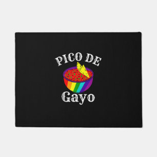 Paillasson Rainbow LGBTQ Pico De Gayo Gay pride Drapeau Salsa