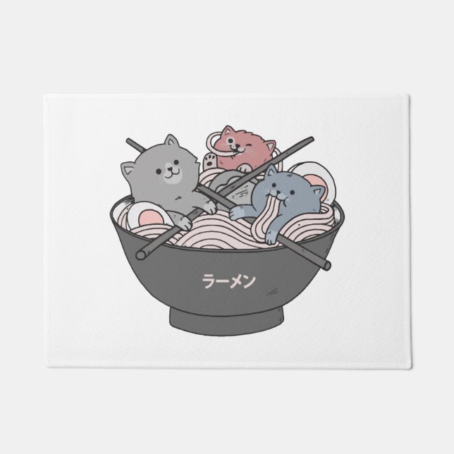 Paillasson Ramen Chat Mignon (Devant)