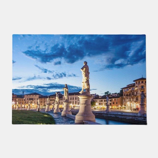 Paillasson Rangée de statues illuminées à Padova (Devant)