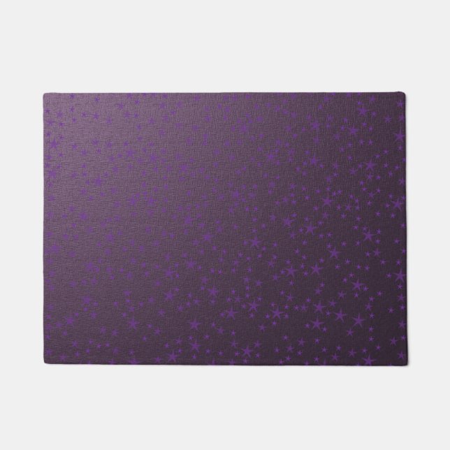 Paillasson rassembler des étoiles violettes (Devant)