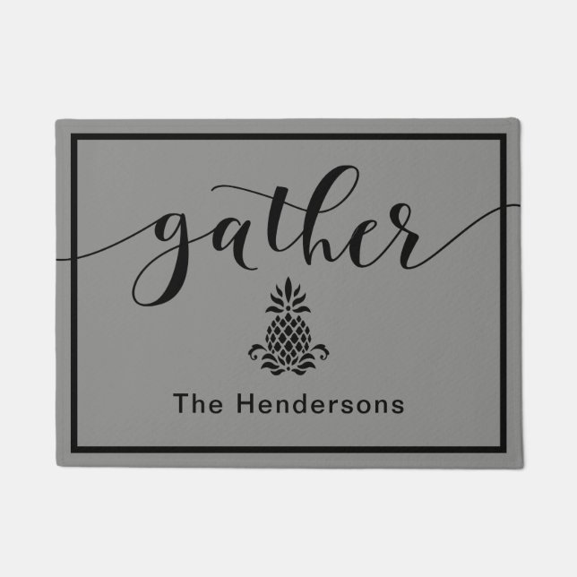 Paillasson Rassemblez l'accueil personnalisé de la famille (Devant)