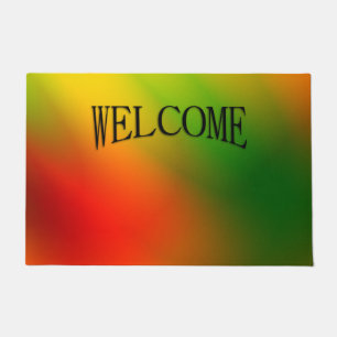 Paillasson Rasta Splash de couleur Bienvenue