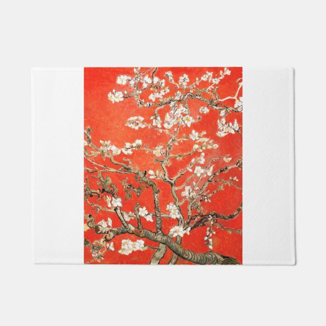 Paillasson Red Almond Blossoms - Vincent Van Gogh (Devant)
