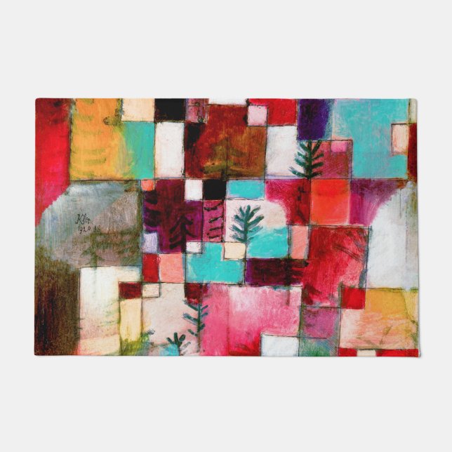 Paillasson Red Green and Violet, Paul Klee (Devant)