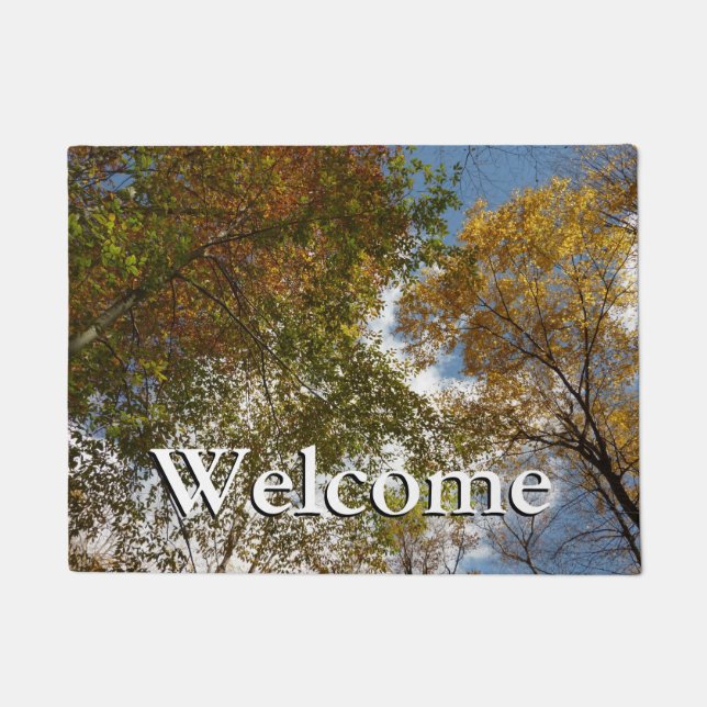 Paillasson Regard sur les feuilles d'automne II Automne Natur (Devant)